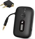 SIMOLIO Airplane-Bluetooth-Adapter for AirPods/Headphones, 20 Hr Battery, Supports 2 Earbuds/Wireless Headphones, 3.5mm AUX Wireless Audio Transmitter for TV, Gym Equipment, Controller, MP3 Player