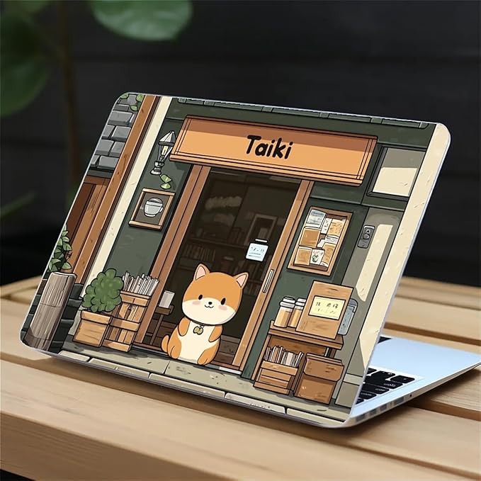 Compatible with MacBook Air 13.3 13.6 Inch Case 2022 2021 2020 2019 Plastic Hard Shell Case Cover,13.3 Pro(A1706/A1708/A1989/A2159/A2289/A2338), A Cute Shiba