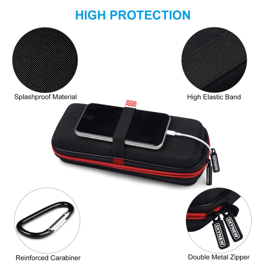 Hard Travel Case Fit for RAVPower 26800/20100/20000mAh, Anker Power Core 26800mAh/PowerCore +26800mAh, Dulla M50000 Power Bank 12000mAh, ROMOSS 30000mAh, Lab599 Tx500 Radio by SKYNEW (Large Black)