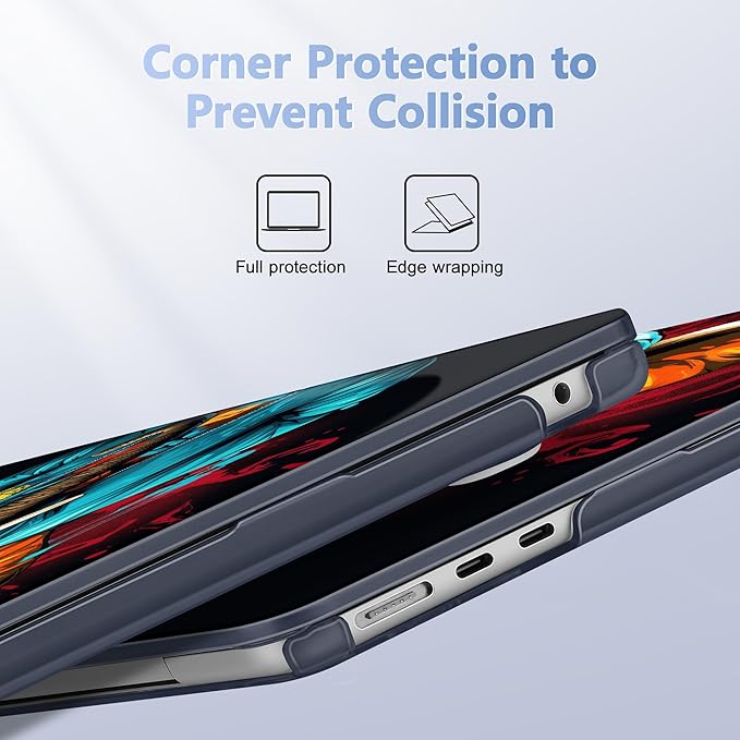 Case for MacBook Air 15 Inch 2025 2024 2023 Release M4 A3241 M3 A3114 M2 A2941, Hard Shell with Screen Protector & Keyboard Cover, Compatible with Touch ID, Elephant Hoodie