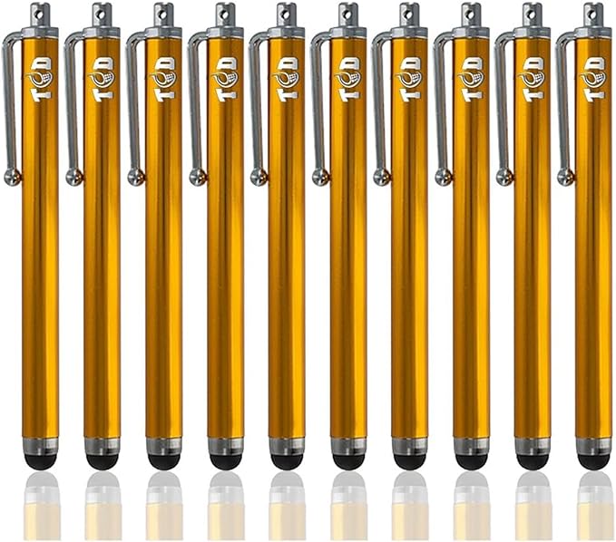 TCD 10-Pack Stylus Pen Set – Universal Capacitive Pen for iPad, iPhone, Tablet, Laptop – Premium Thick Rubber Tip Styluses for All Touchscreen Devices, Coral