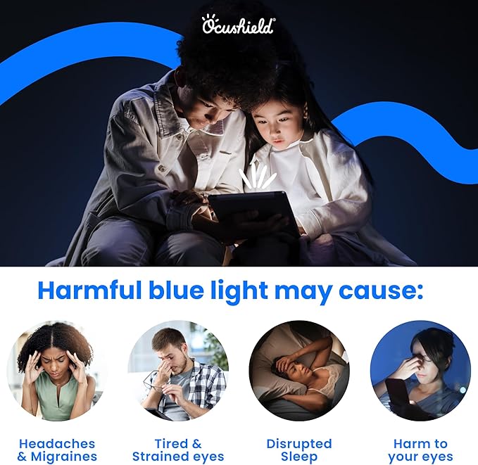 Ocushield Anti Blue Light Tempered Glass Screen Protector for Apple iPad Pro 11" (2024) - Blue Light Filter for iPad - Anti Glare - Protect Your Eyes & Improve Sleep