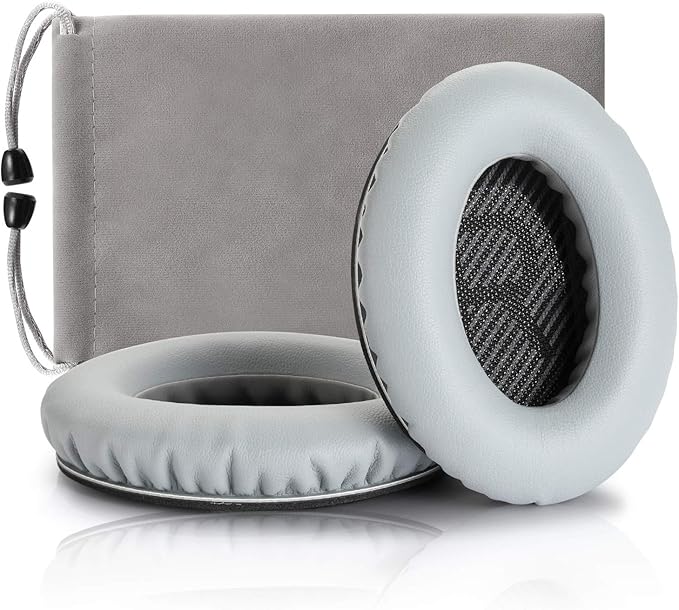 Headphones Replacement Ear Pads,for Bose Quietcomfort QC15 QC25 QC35 35 ii (Grey)