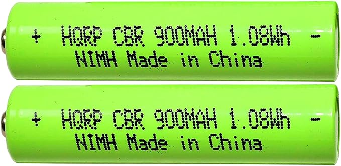 HQRP 2-Pack Battery Compatible with Panasonic Cordless Telephone 1.2V Battery HHR-75AAA/B, BK30AAABU, VTech BT205662, Outdoor Solar Garden Lights, TV Remote Control and Household Devices Replacement