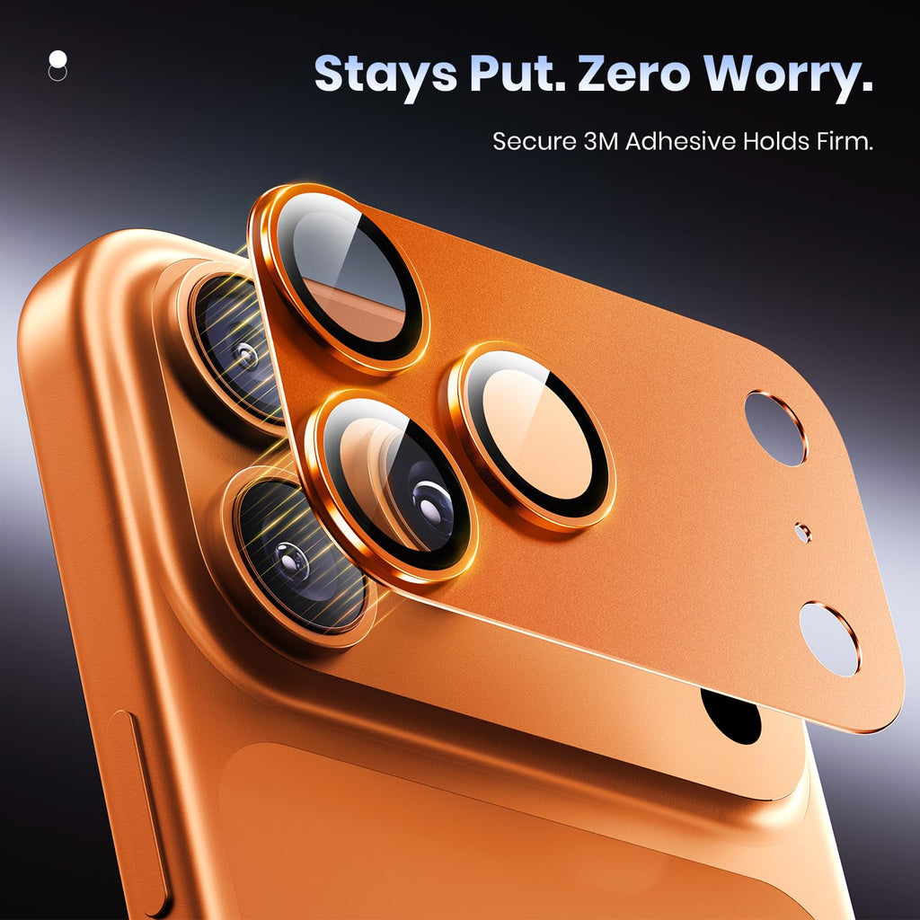 Hoerrye for iPhone 17 Pro Camera Lens Protector - 12FT Shatterproof