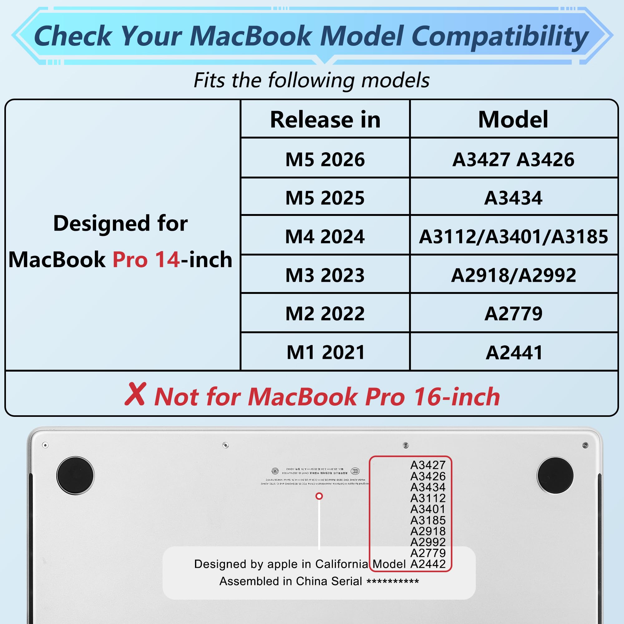 Tuiklol for MacBook Pro 14 Inch Case 2026 2025 2024 2023 2022 2021 Release M5/M4/M3/M2/M1 A2442 Pro/Max,Hard Shell Case with Screen Protector for Touch ID, Bow & Rose-White