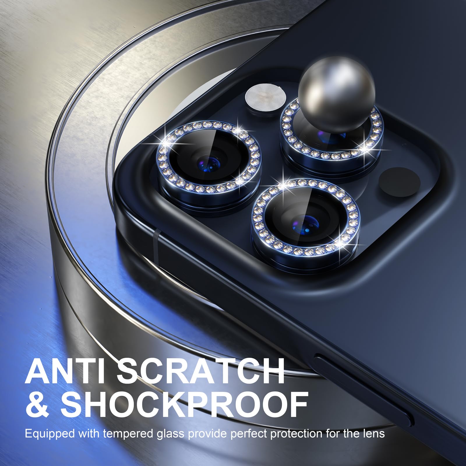 Choiche for iPhone 15 Pro/iPhone 15 Pro Max Camera Lens Protector
