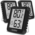 Indoor Humidity Meter Hygrometer 3Pack, Room Thermometer for Accurate Room Temperature Monitor, Digital Hygrometer with Indoor Thermometer for Home, Baby Nursery, and Humidity Sensor Enhanced Comfort