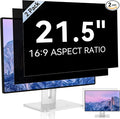 [2 Pack] 21.5 Inch Computer Privacy Screen for 16:9 Aspect Ratio Widescreen Monitor, Eye Protection Anti Glare Blue Light Computer Monitor Privacy Filter, Removable Anti-Scratch 21in Protector