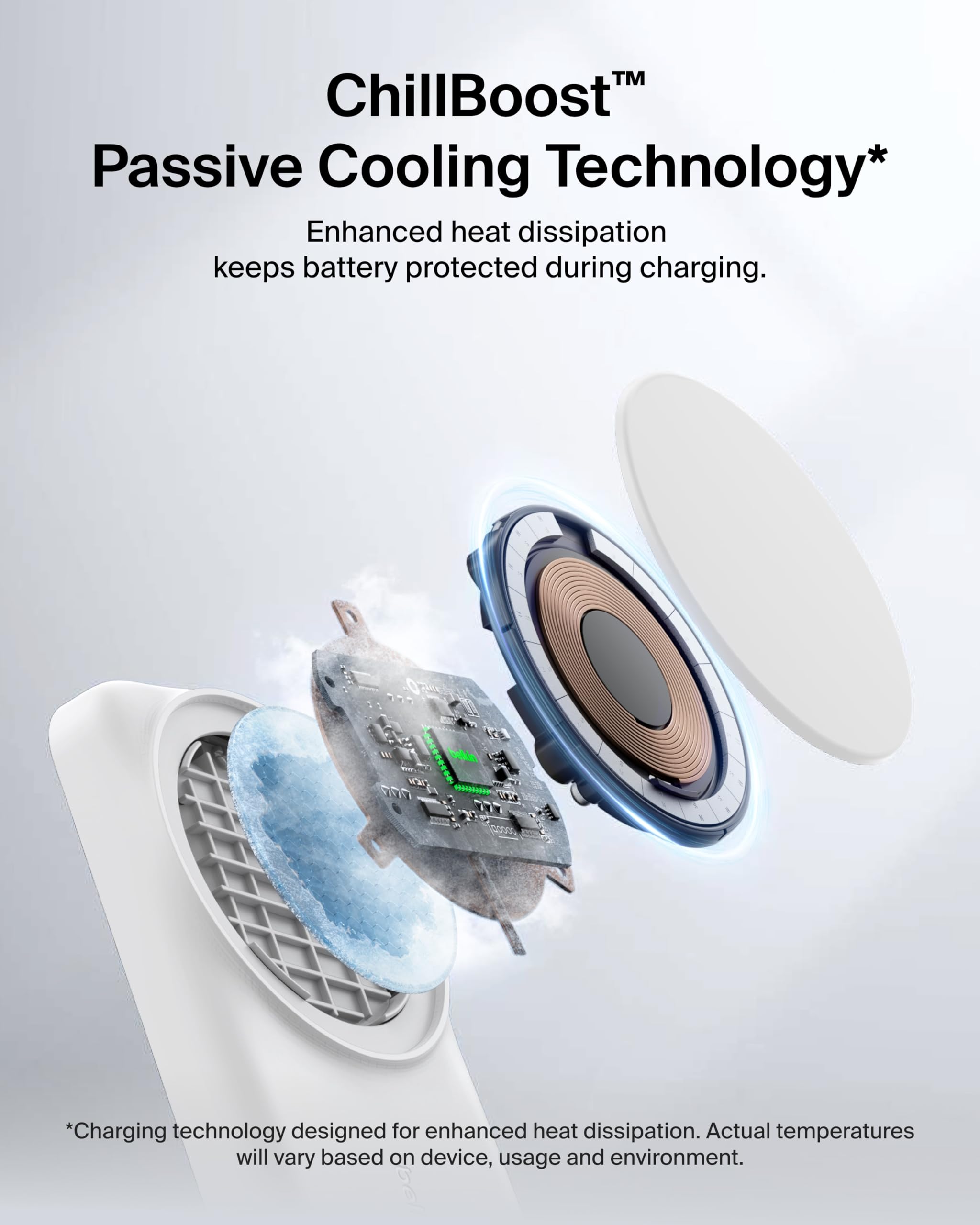 Belkin Qi2.2 25W Wireless 2 in 1 Foldable Fast Charging Station for iPhone