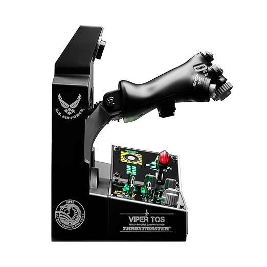 Thrustmaster Viper TQS Mission Pack: Metal Throttle Quadrant System, Throttle and Control Panel Included, 64 Action Buttons, 6 Axes, Licensed by the U.S. Air Force (Compatible with PC)