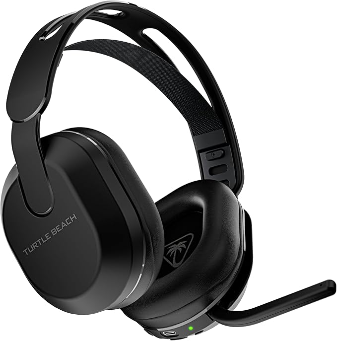 Turtle Beach Stealth 500 Wireless Amplified Gaming Headset for PC, PS5, PS4, & Mobile – 40-Hr Battery, Bluetooth, Memory Foam Cushions, Flip-to-Mute Mic, EQ Presets, Companion App – Black