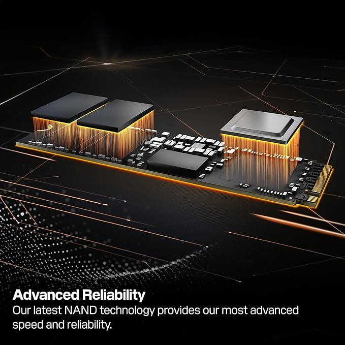 WD_BLACK 1TB SN8100 NVMe SSD Internal Solid State Drive - Gen 5 PCIe 5.0x4, M.2 2280, Seq. Read Speeds Up to 14,900 MB/s, Best for AI Applications, Gaming, and Video Editing - WDS100T1X0M
