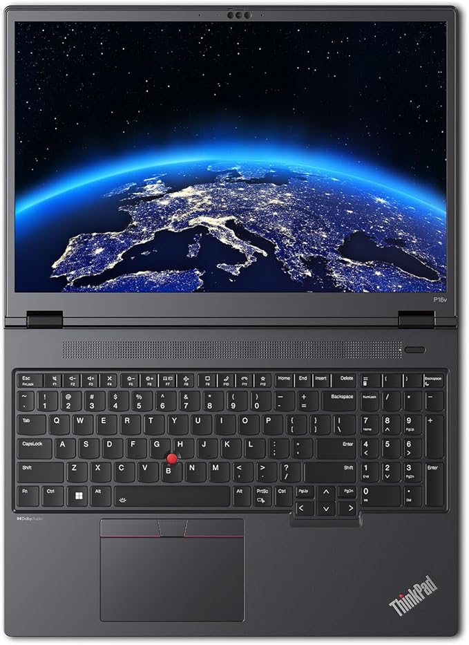 Lenovo ThinkPad P16v Gen 2 Intel Core Ultra 9 185H vPro, 24C, 16" WQUXGA (3840 x 2400), IPS, 800 nits, 64GB RAM, 1TB SSD, NVIDIA RTX 3000 Ada Backlit KYB, Fingerprint Reader, Windows Pro