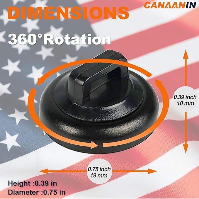 Magnet Zip Tie Mount Clips Magnetic Zip Ties Mount Base Holder Strong Wire Cable Holder Mount Wire Clips Management for Home Office Marine Electrical Wiring (D19 5 Pcs)