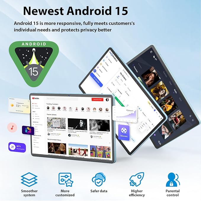 Android Tablet, 11 inch Android 15 Tablet with Keyboard, 24GB+128GB, 1TB Expand, 8000mAh, 5MP+13MP, 2.4G&5G WiFi, IPS Touch Screen, GMS Certified, 2 in 1 Tablets with Case, Mouse, Stylus(Green)