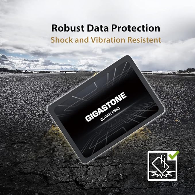 Gigastone SATA SSD 512GB (3-Pack) 2.5 inch SSD 530MB/s Upgrade Laptop PC Memory and Storage PS4 HDD Replacement 2.5" Internal Solid State Hard Drives SATA III SLC Cache 3D NAND Game Pro Performance