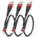Compatible with Apple MFi Certified Short for iPhone Charger Cable 3 Pack 1Ft, 12 inch Lightning Charging Cord, Fast 2.4A for iPhone Data Cord Compatible with iPhone12/11/XS/Max/XR/X/8/8P/7P/6/iPad