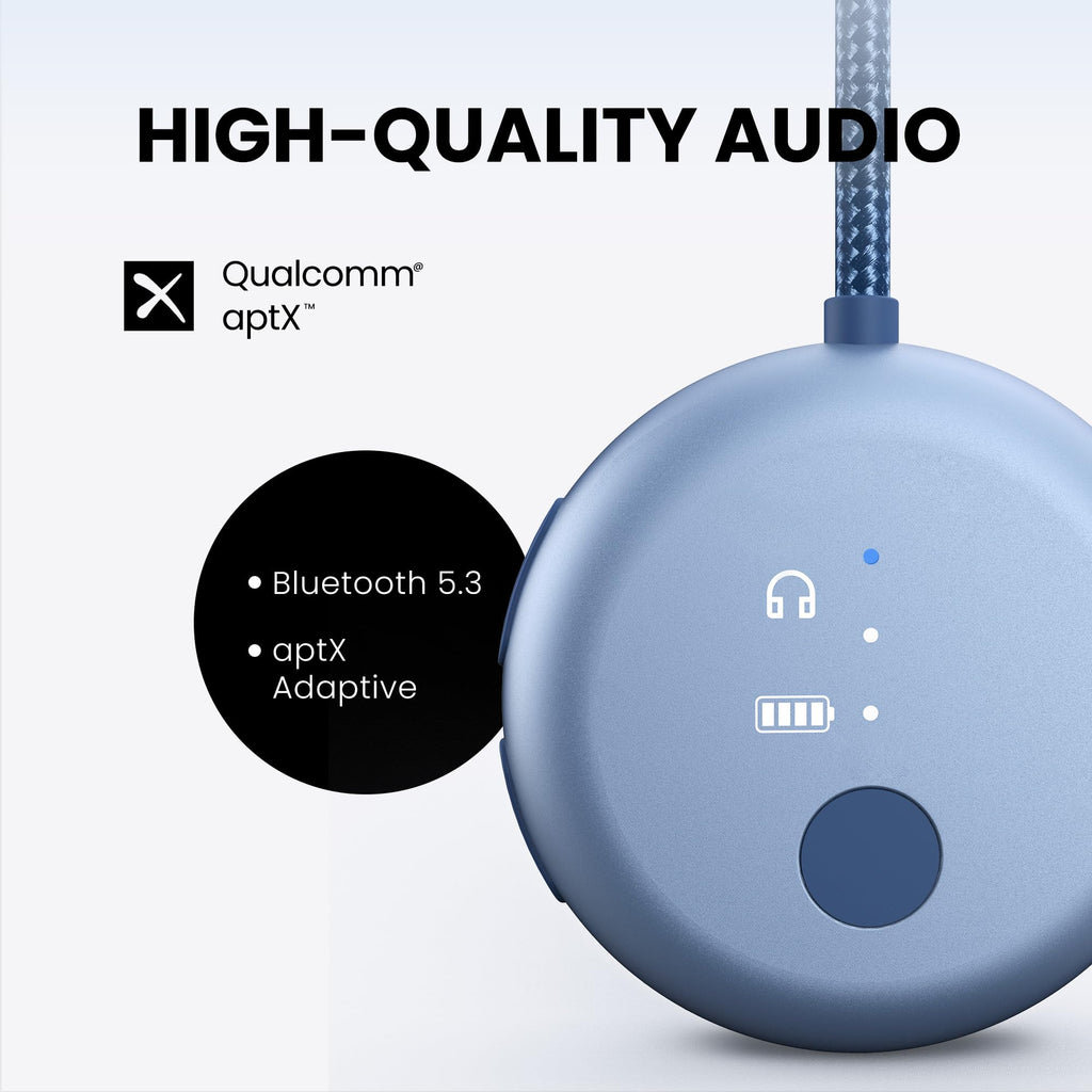 Avantree SoundJet R1-25Hr Airplane Bluetooth Adapter for All AirPods
