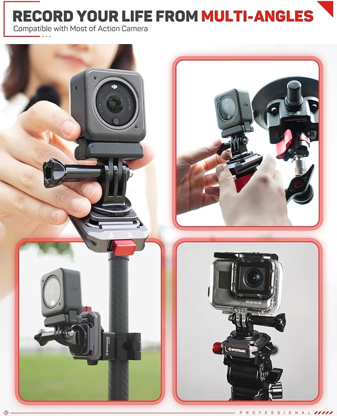 IFOOTAGE Q38-PL Quick Release Plate, Camera Quick Release Plate, Tripod Mount Quick Release Plate, QR Adapter with 1/4" Screw for Camera, Q38-PL