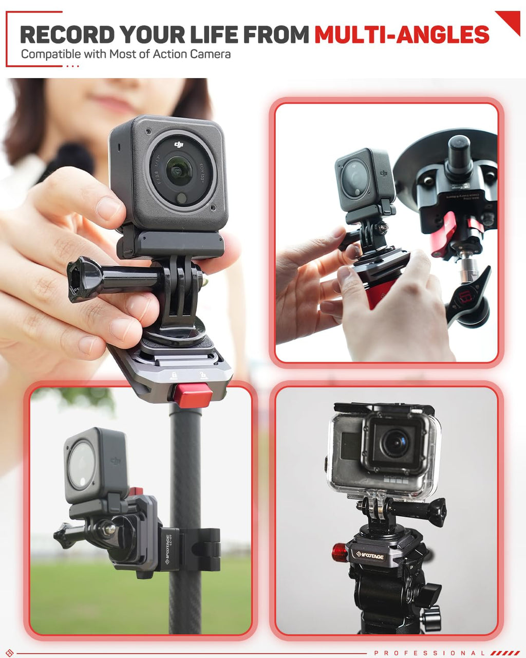 IFOOTAGE Q38 Quick Release Plate Camera Tripod Mount Adapter