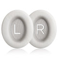 Replacement Ear Pads for Bose QuietComfort 45 (QC45)/QuietComfort SE (QC SE)/Quiet Comfort Headphones, Ear Cushions, Headset Earpads, Ear Cups Cover with Soft Protein Leather (White)