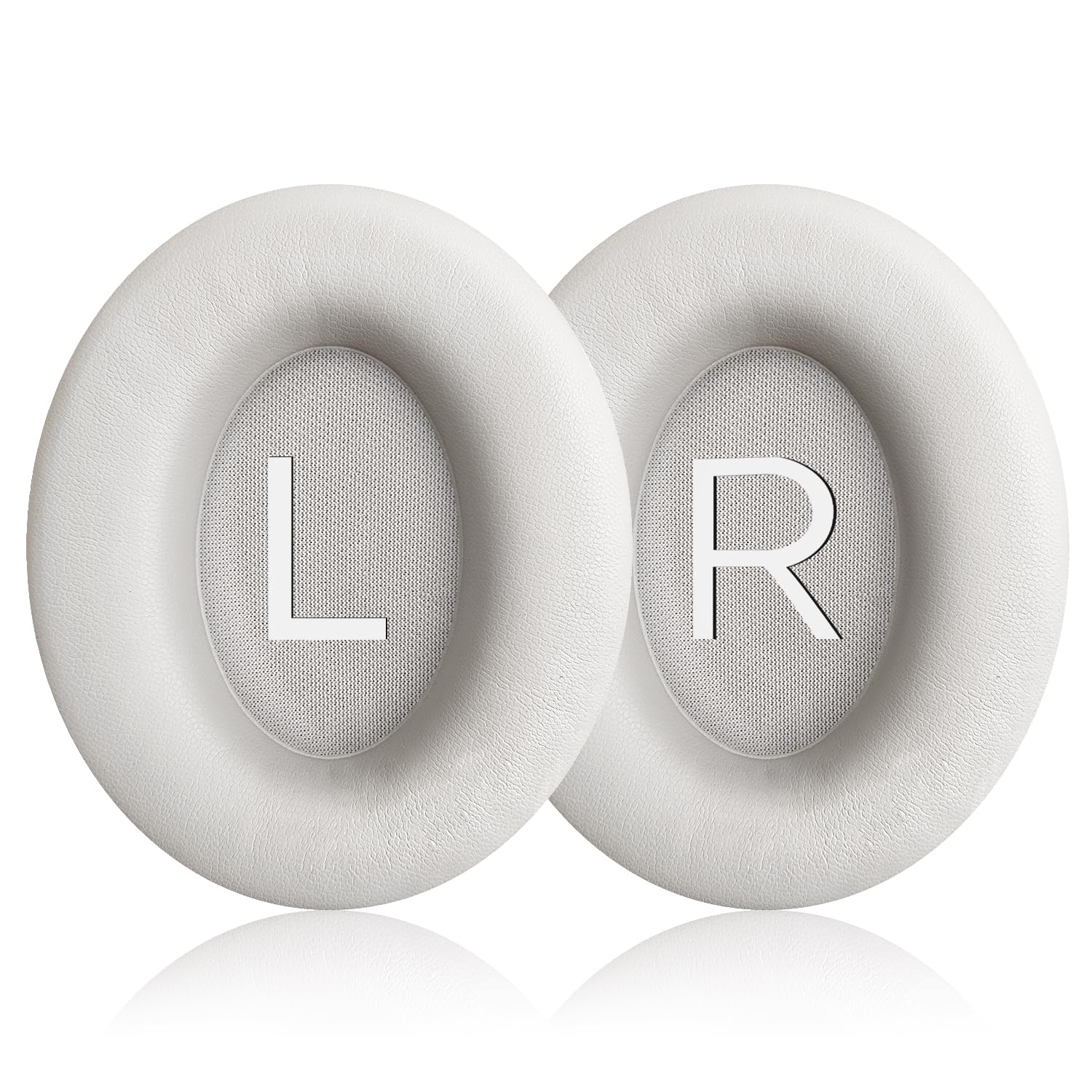 Replacement Ear Pads for Bose QuietComfort 45 (QC45)/QuietComfort SE (QC SE)/Quiet Comfort Headphones, Ear Cushions, Headset Earpads, Ear Cups Cover with Soft Protein Leather (White)
