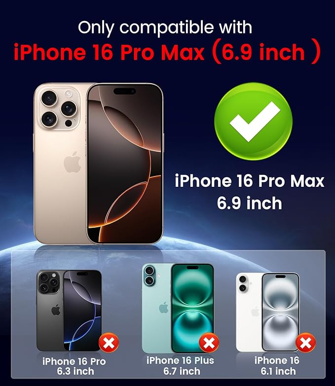 Magnetic for iPhone 16 Pro Max Case [Compatible with MagSafe][Built-in Camera Lens Protector] Slim Soft Silicone Bumper Shockproof Metallic Luster Phone Case (Green)
