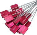 LeadSeals(R) 500 Red Steel Cable Seals - Metal Security Tags - Truck Trailer Seal - Anti-Tamper - Pull-Tite - ISO 17712