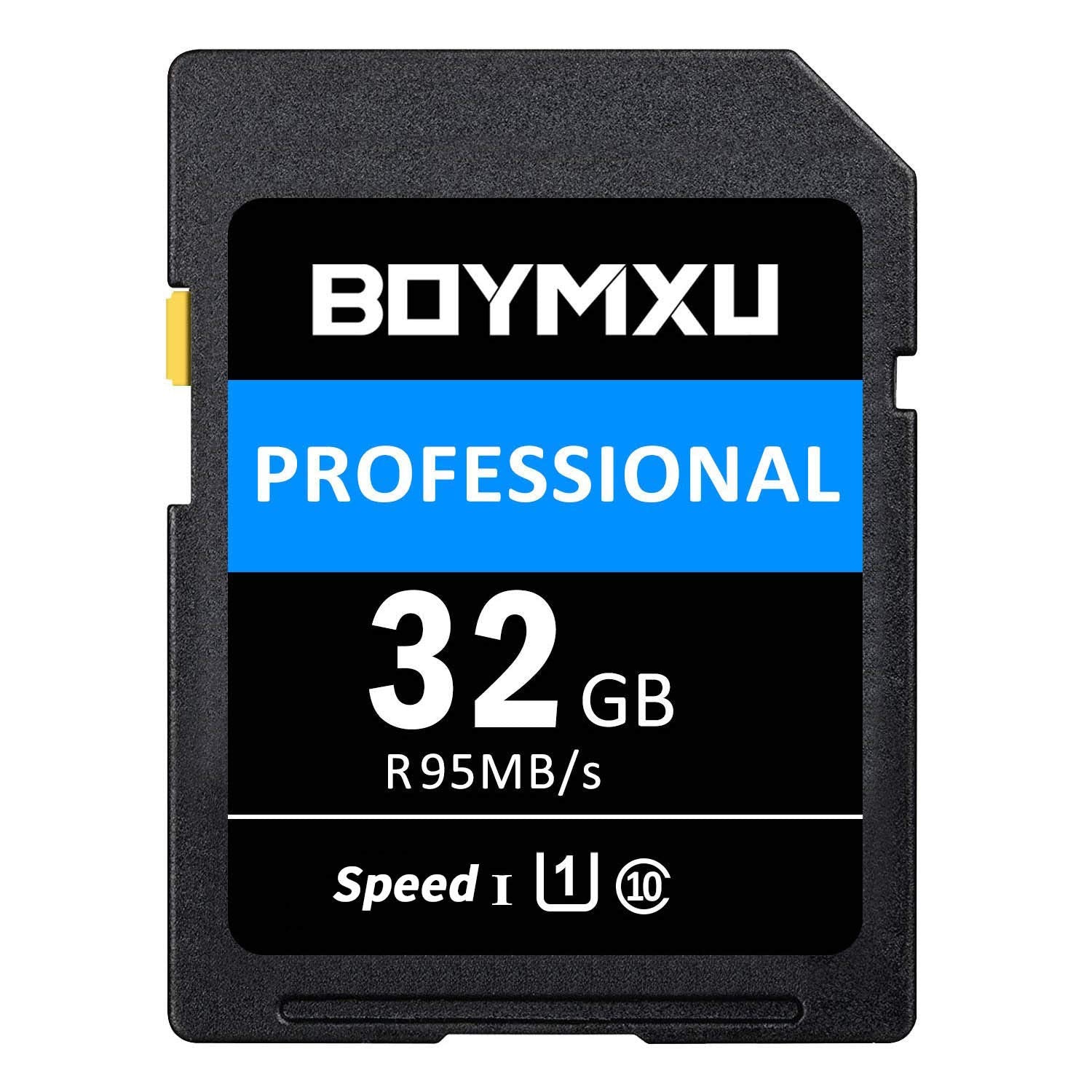32GB Memory Card, BOYMXU Professional 1000 x Class 10 UHS-I U3 Card Compatible Computer Cameras and Camcorders, 32gb Card Up to 95MB/s, Blue/Black