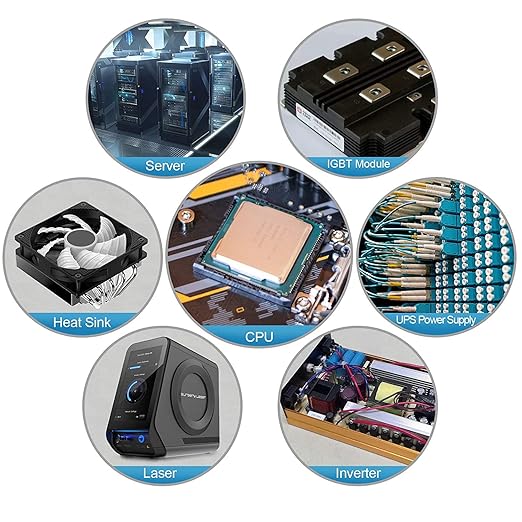 HY510-50g (25g*2) Thermal Conductivity: >1.93W/m-k CPU Thermal heatsink Paste Silicone Grease Compound Non-Conductive for pc CPU gpu PS4 50 Gram
