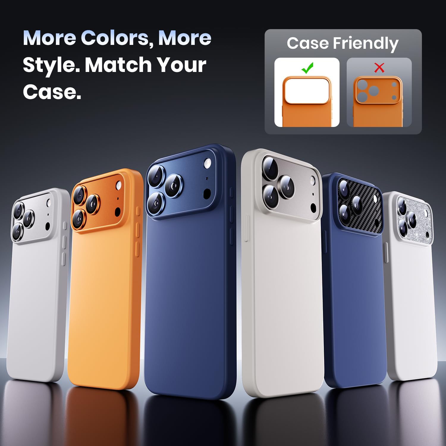 Hoerrye for iPhone 17 Pro Max Camera Lens Protector - 12FT Shatterproof