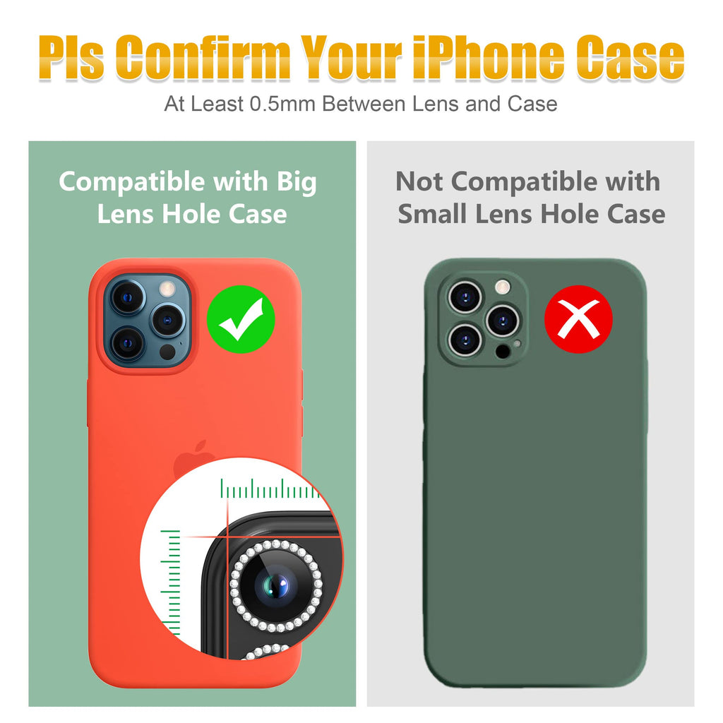 AGVEE 3+3 6 Pack for iPhone 14 Pro & Max Camera Lens Protector Cover