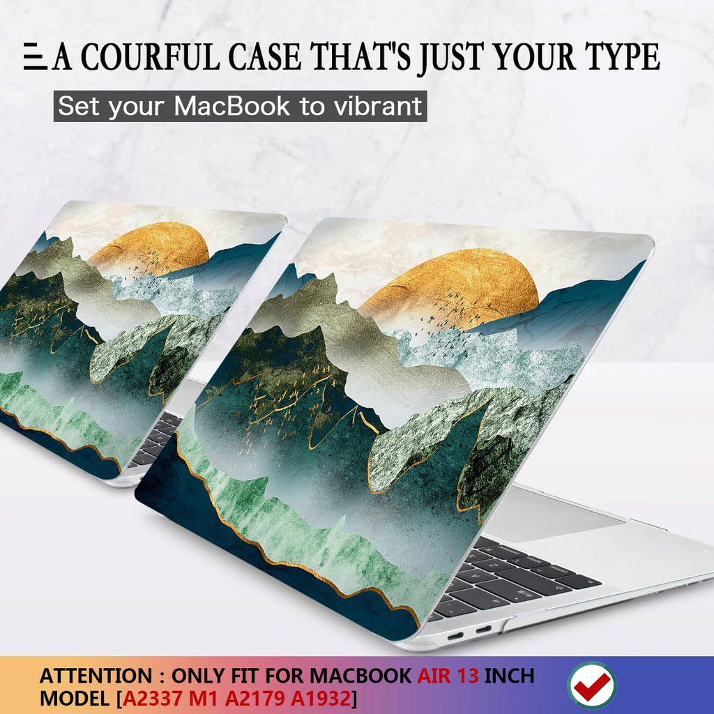 CISSOOK Compatible with MacBook Air 13 inch Case 2021 2020 2019 2018