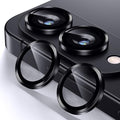 Korecase for Samsung Galaxy S25 Edge Camera Lens Protector, 9H Tempered Glass Anti Scratch Camera Screen Protector Shockproof Film Shcokproof Metal Ring Lens Protecor for Galaxy S25 Edge,Black