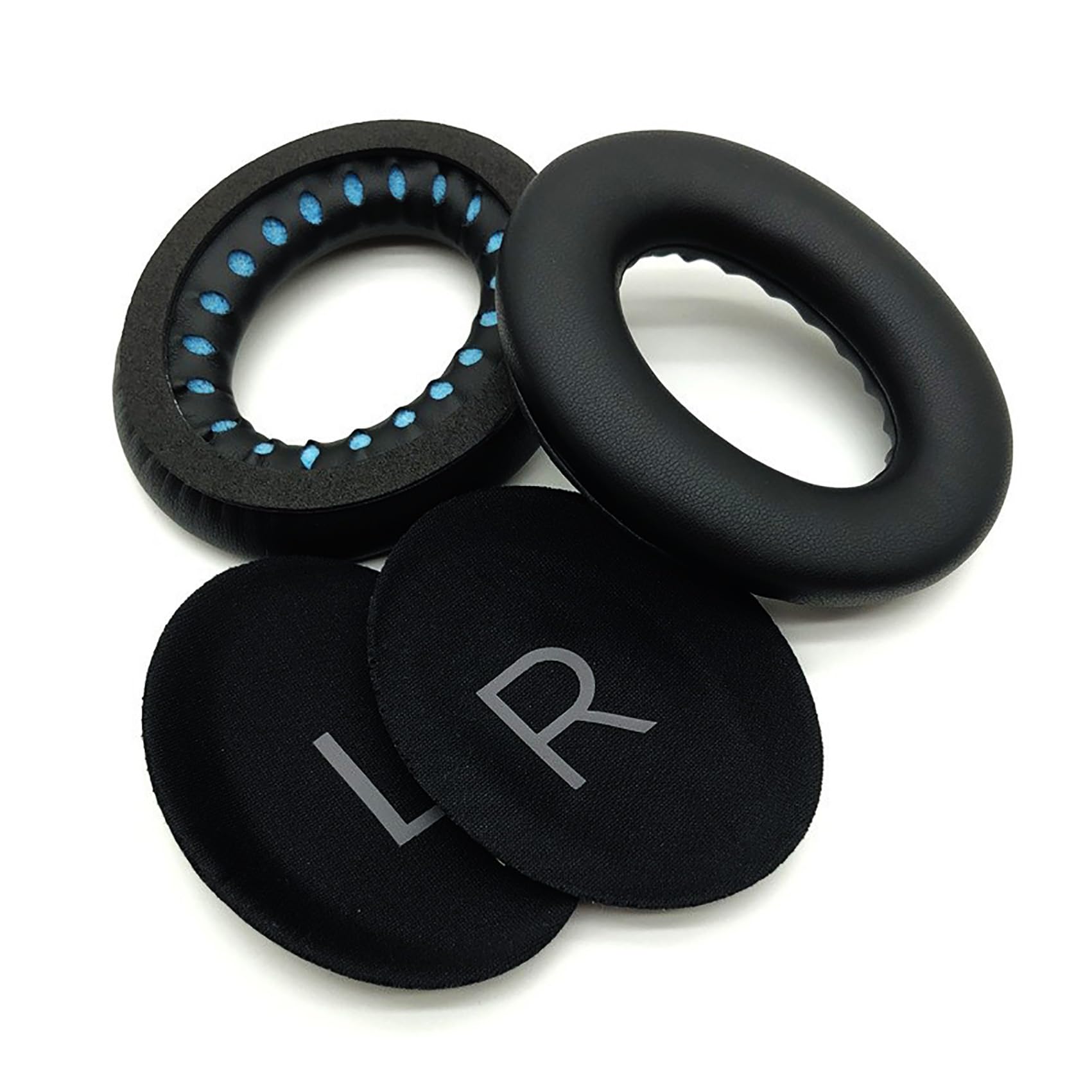 QC45 Earpads Replacement for Bose QuietComfort 45 (QC45)/QuietComfort SE (QC SE)/Quiet Comfort Wireless Over-Ear Headphones, Ear Pads Cushions with Durable Protein Leather Noise Cancelling Foam