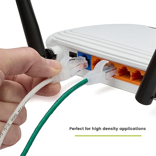 TRUECABLE Cat6 Component Rated Patch Cable, Unshielded (U/UTP), 2ft, Green, 28AWG Solid Copper, Snagless 10G High-Speed Ethernet Cable, PoE++ 4PPoE 100W, UL Listed, RoHS-3, 1 Pack