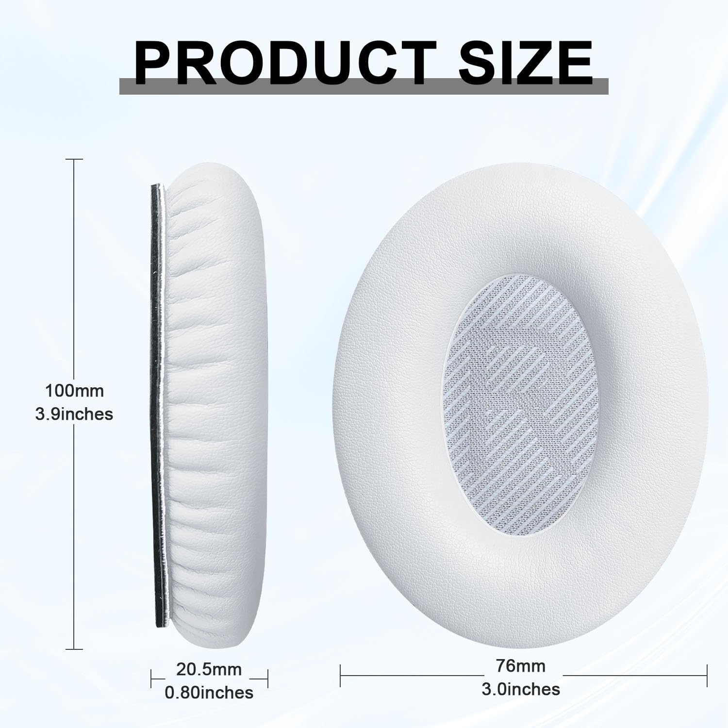 Replacement Earpads Cushions for Bose QuietComfort 35 & Quiet Comfort 35 II, Headphones Ear Covers Ear Pads for Bose QC35/QC35II/25/15 QC2 / Ae2 / Ae2i / Ae2W / Sound Link/Sound True-White