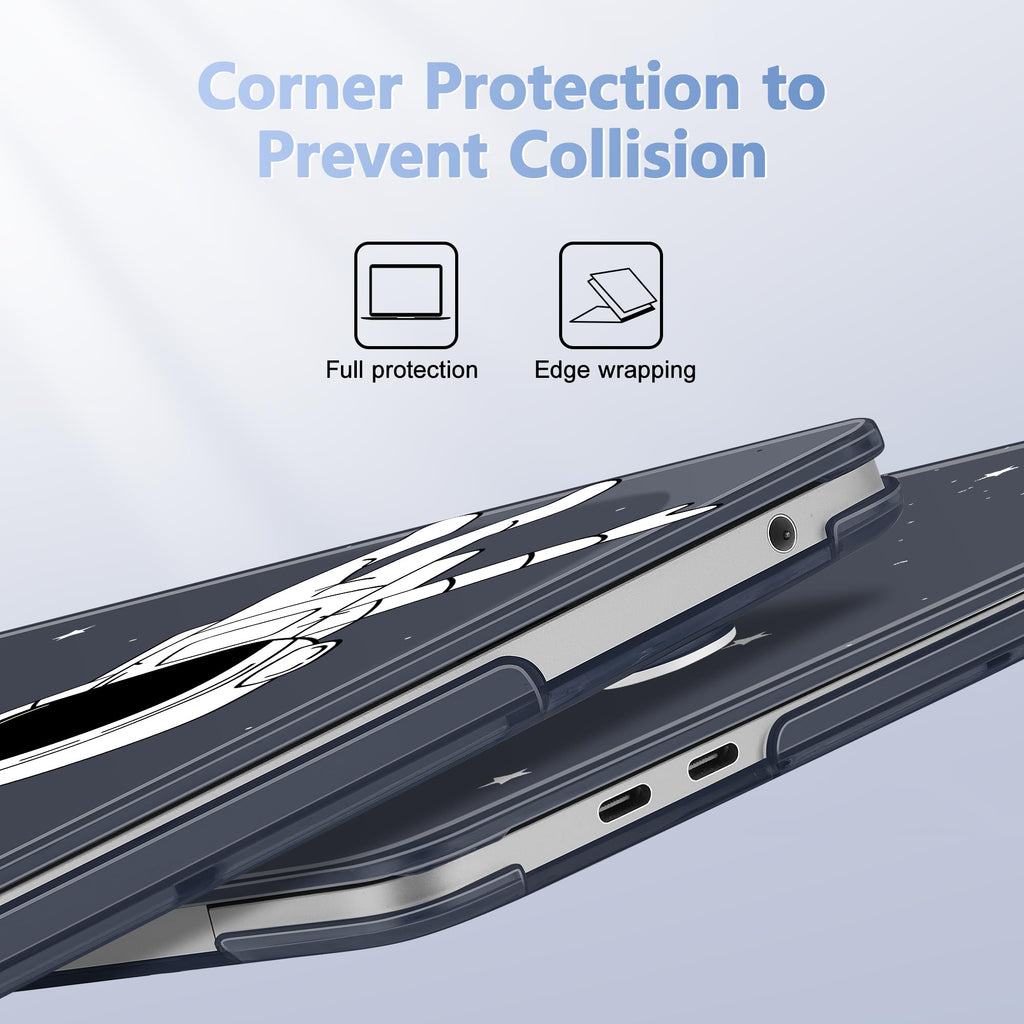 May Chen Case for MacBook Pro 13 inch M2 2023,2022,2021,2020 A2338 M1 A2251 A2289, Plastic Hard Shell Case for MacBook Pro 13" with Touch Bar Fits Touch ID, Astronaut Space