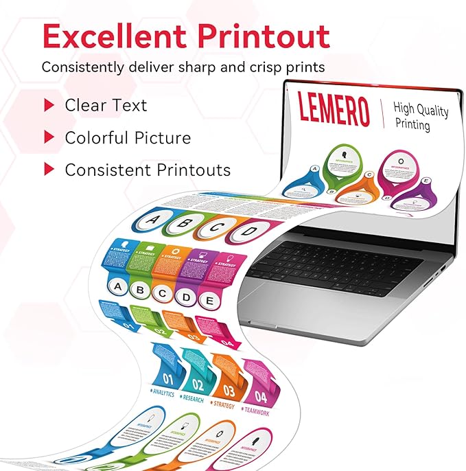 LEMERO 137 Black Toner Cartridge Compatible Replacement for Canon 137 CRG-137 Black Toner for ImageClass D570 MF236n MF232w MF216n LBP151dw Printer (137 Black-4 Pack)