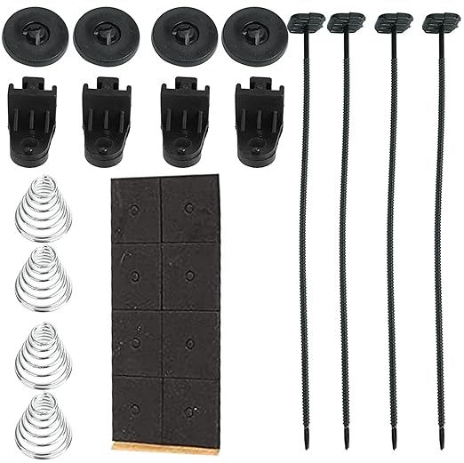 2PCS 12 Inch Universal Slim Fan Push Pull Electric Radiator Cooling 12V 80W Mount Kit Black
