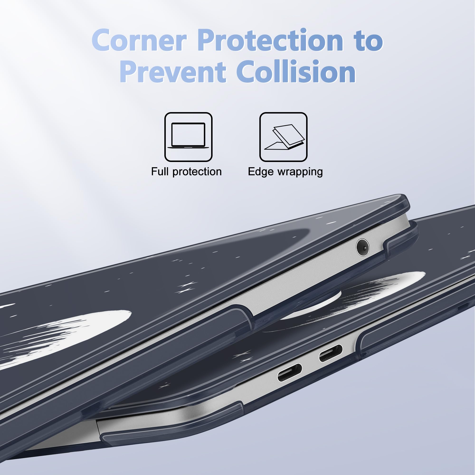 May Chen for MacBook Pro 13 inch Case 2022 2021 2020 Release A2338 M2 M1 A2289 A2251, Plastic Crystal Hard Shell Case Cover for MacBook Pro 13 inch Touch Bar Fits Touch ID, Astronaut Flight