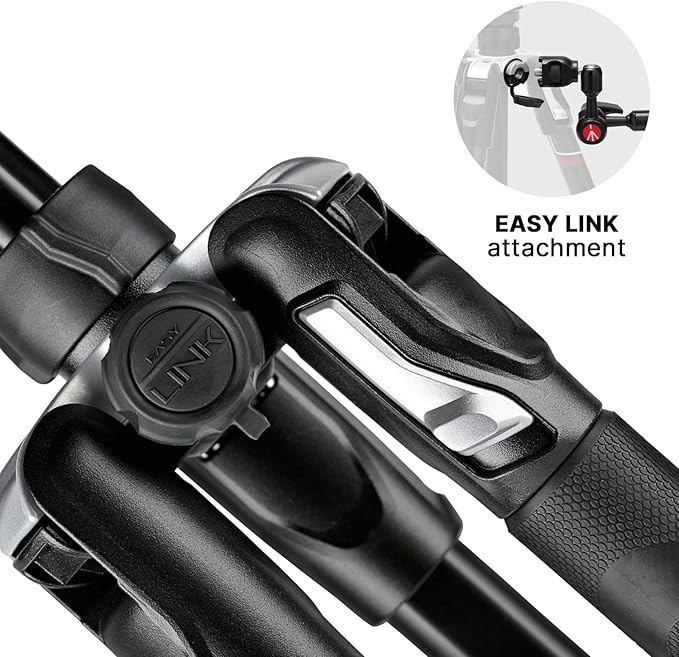 Manfrotto Befree Advanced Camera Tripod Kit Compatible with Sony Alpha7 and Alpha9 Cameras, Tripod Travel Kit with Ball Head and Lever Closure, Aluminium Tripod for Camera Accessories, DSLR,Mirrorless