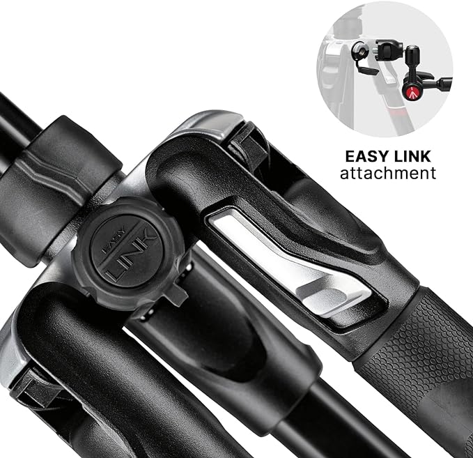 Manfrotto Befree Advanced Camera Tripod Kit with Twist Closure, Travel Tripod Kit with Ball Head, Portable and Compact, Camera Tripod in Aluminum for DSLR, Reflex, Mirrorless, Camera Accessories