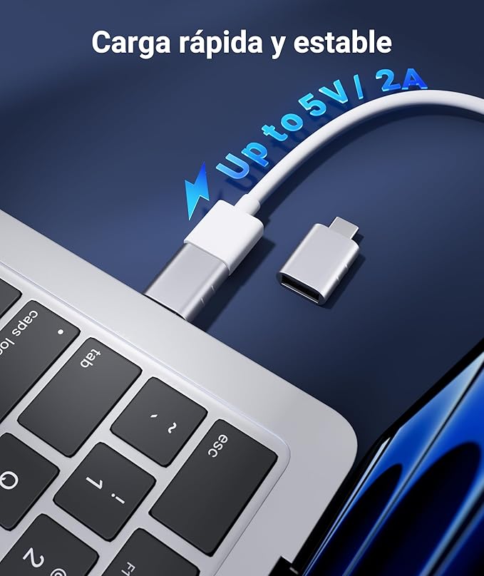 Syntech USB C to USB Adapter(2 Pack), USB-C Male to USB 3.0 Female Adapter Compatible with iPhone 16 Pro Max MacBook Pro Air 2023 iPad mini Pro Surface Pro and Other Type C or Thunderbolt 4/3 Devices