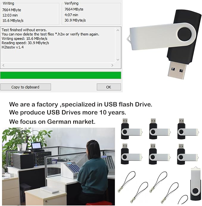 lcwamy 8GB Flash Drives 50 Pack USB Drives Bulk USB Flash Drive 50 Pack Thumb Drive Pack Flash Drive Bulk Memoria USB CupShadow (Black, No Logo)
