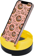GoDonut – Phone Stand 360 Swivel – Cell Phone Holder + iPad Stand Desk Organizer - Compatible with Tablet, iPhone, Kindle & Most Smartphones – Yellow
