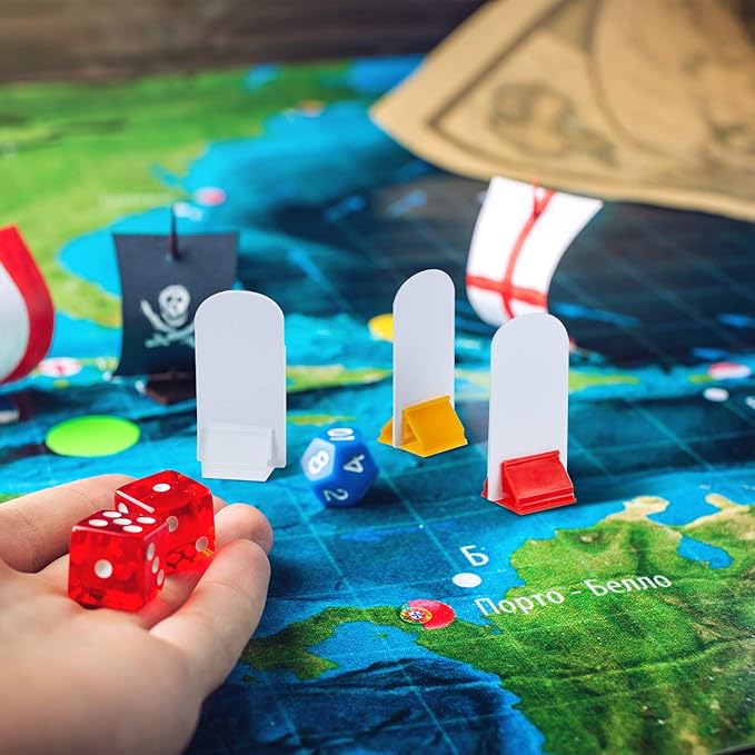 12 Pieces Game Card Stands Multi-Color with 12 Pieces Blank Board Game Board Markers for Party Favor