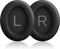 Replacement Ear Pads for Bose QuietComfort 45 (QC45)/QuietComfort SE (QC SE)/Quiet Comfort Headphones, Ear Cushions, Headset Earpads, Ear Cups Cover with Soft Protein Leather (Black)