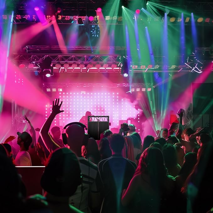 DJ Table Stand Portable booth Double Deck, Foldable DJ Stand Booth, Heavy-Duty Adjustable Height DJ Facade Booth, Easy to Assemble, Stylish, Convenient to Store and Transpor